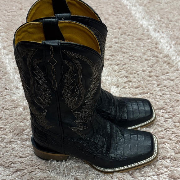 Boys Black Western Cowboy Boots - Picture 1 of 6